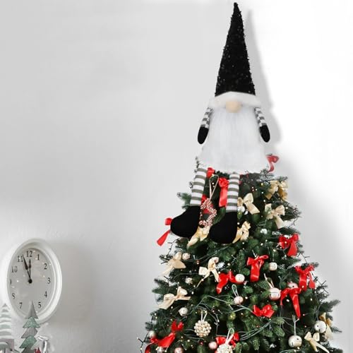 Black-Christmas-Tree-Topper-with-LightsGnome-Tree-Topper-Lighted-Unique-Tree-Toppers-Christmas-Decorations-Battery-Operated-Tree-Topper-with-Timer-248-Inch Black Christmas Tree Topper with LightsGnome Tree Topper Lighted Unique Tree Toppers Christmas Decorations Battery Operated Tree Topper with Timer 248 Inch