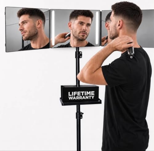 360° Self Haircut Mirror with LED Lights