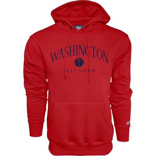 Blue 84 Washington Wizards NBA Officially Licensed Hooded Sweatshirt Embroidery Groundbreaking, Secondary Color, Small