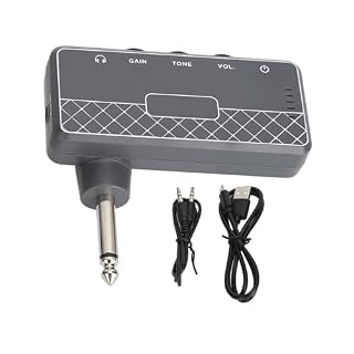 Ampli Casque de Guitare électronique Rechargeable USB avec Contrôle du Volume, Amplificateur Compact et Portable pour Guitares électriques - Les Beatles, Paul McCartney, John Lennon, RIngo Starr, George Harrison