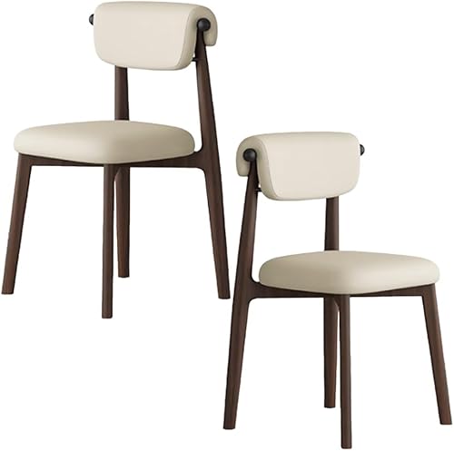 Miniatura 54 de YVYKFZD Juego de sillas de comedor, silla de comedor de madera maciza, sillas de cocina tapizadas, silla de sala de estar con respaldo curvo, para