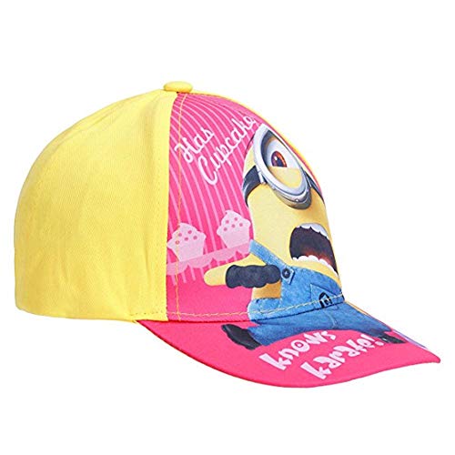 Girls Minions Despicable Me Summer Baseball Cap, Pink, 6 5/8