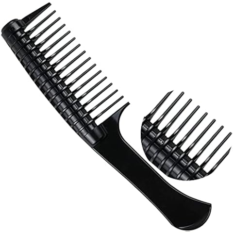 Wide Tooth Comb For Curls - Hair comb for women - Mens Comb - Barber Comb - Styling Comb - Afro Comb for Curly Hair - Detangler and Heat resistant Hair Dressing Comb - Tangle Teaser Hair Comb Roller Cover