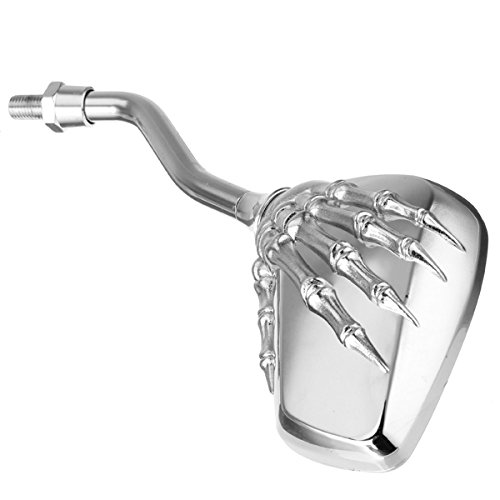 Specchietti Retrovisori Per Moto Alamor Skull Claw - Design Teschio, Cromati, Universali Per Harley E Più