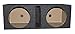 Planet Audio AC12D 12 Inch 3600 Watt 4 Ohm Dual Voice Coil Car Audio Subwoofer Pair with QPower Dual 12 Inch Vented Ported Subwoofer Sub Box Enclosure