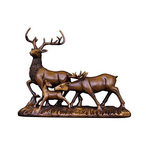 Ornement de cerf créatif en artisanat d'art pour décoration d'intérieur haut de gamme