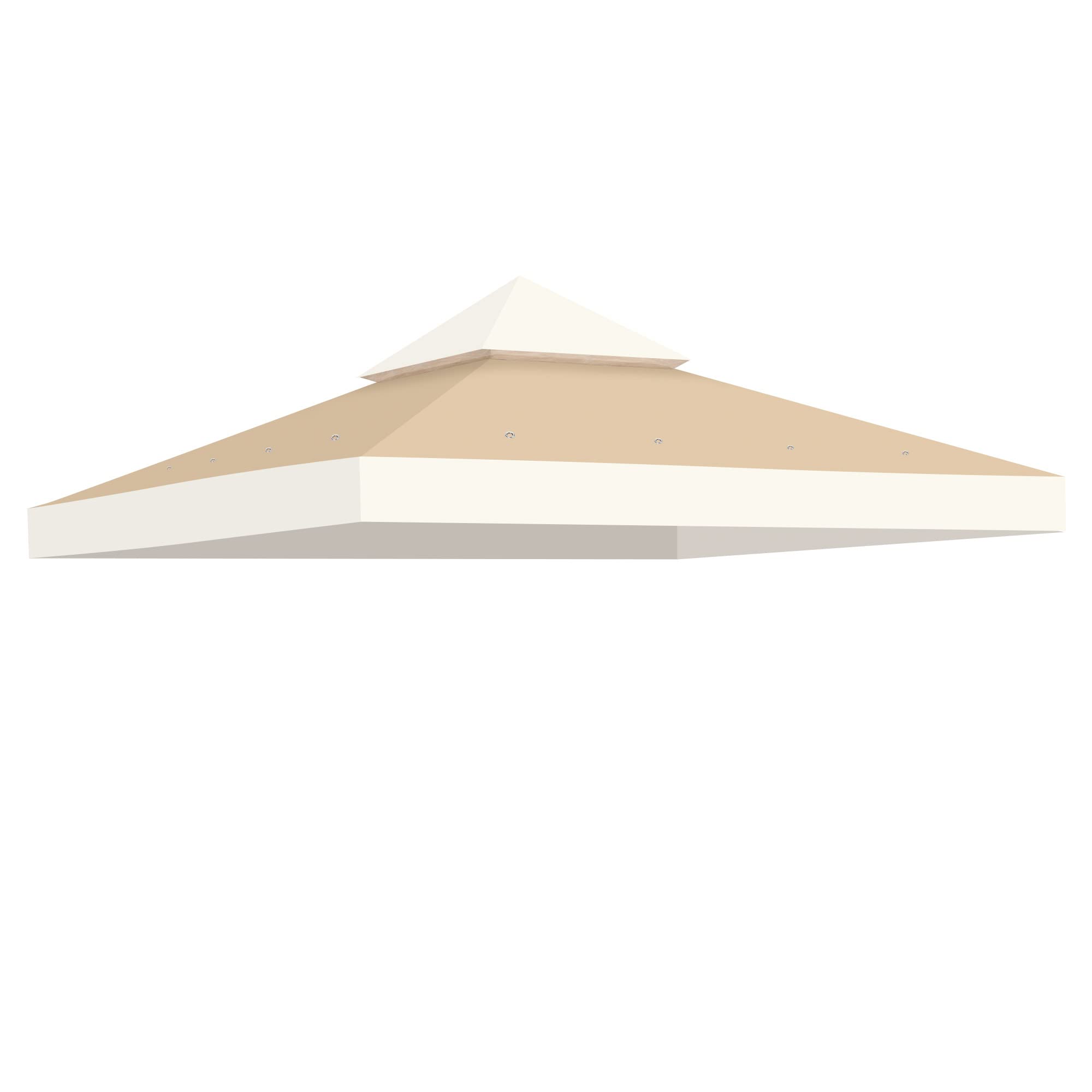 Gazebo Pavilion Tent Canopy 3x3 M Steel Beige VidaXL