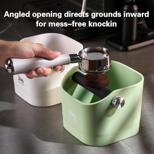 Boîte à frapper pour machine à expresso Bincoo verte avec base stable - 6