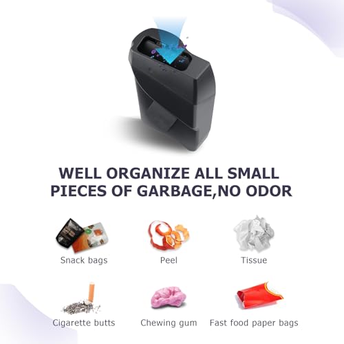 Image of LUWU Car Trash Can Compatible With Toyota Prius /Prius Prime 2023-2025 - Interior Accessory With Lid, Portable Mini Dustbin, Leak-Proof Garbage Bin (Left)