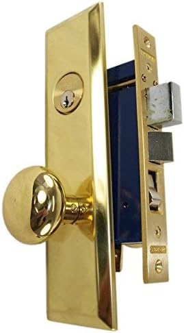Metro 114A/3 Left Hand Apartment Entry Heavy Duty Mortise Lockset