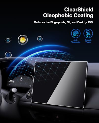 Image of SHAOHAO for 2026 Mazda CX-5 Anti-Glare Screen Protector for 2026 Mazda CX-5 CX5 Accessories 2.5 (S, S Select, S Preferred, S Premium) 12.9 Inch 9H Matted Glass Anti Fingerprint & Scratch Bubble Free