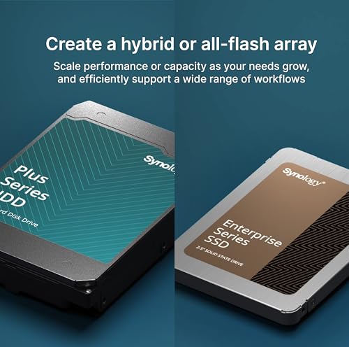 Image of Synology DS1525+ Video Editing & Production Server - Scale to 300TB, 10GbE Ready & Multi-User Workflows (5-Bay Diskless NAS)