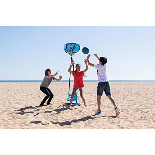 Tarmak Hoop 500 packed compactly in its blue transport bag