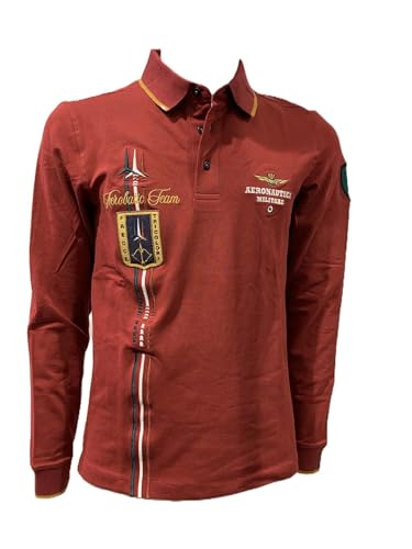 Polo Aeronautica Militare manches longues chemise homme en piqué