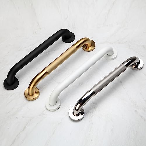 Rackickyer Shower Grab Bar, 2 Pack 24 Inch Gold Bathroom Grab Bar, 1.25" Diameter 304 Stainless Steel Anti-Slip Grab Bars for Bathtubs and Showers, Handicap Shower Grab Bar for Seniors Elderly