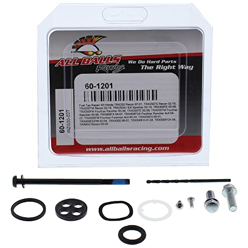 Image of All Balls Racing Fuel Tap Repair Kit 60-1201 Compatible With /Replacement For Honda TRX250 Recon 1997-2001, TRX250TE Recon 2002-2018, TRX250X / EX Sportrax 2002-2014