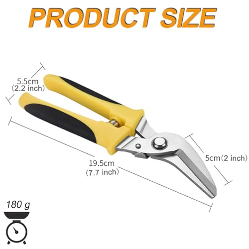 Ftecybo 8 Inch Heavy Duty Scissors, Multifunction Shears For Cutting Cable Wires, Cardboard thumb #1