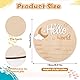 Nogeqi Weiß Meilensteinkarten Baby Holz, Hallo Welt Baby Schild Ankündigungsschilder Hello World Holzschild Willkommensschild für Neugeborene Runde Holz Geburtsanzeige für Schwangere Werdende Eltern