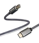 Nanxudyj Printer Cord Cable 6FT,USB B to USB C Printers Cable,Type C Printer Cord Compatible with...