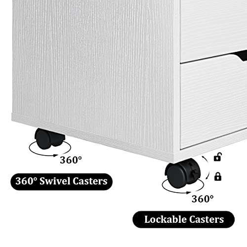 Panana Y32A 5/7 Drawer Chest, Wooden Tall Dresser Storage Dresser Cabinet With Wheels, Office Organization And Storage, Bedroom Furniture thumb #4
