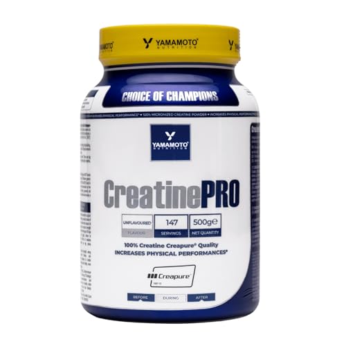 YAMAMOTO NUTRITION Creatine Crea POWDER Creapure 500 gr, Integratore Alimentare di Creatina Monoidrato in Polvere, Integratore per Sportivi, Aumenta le Prestazioni Fisiche, Non Aromatizzato