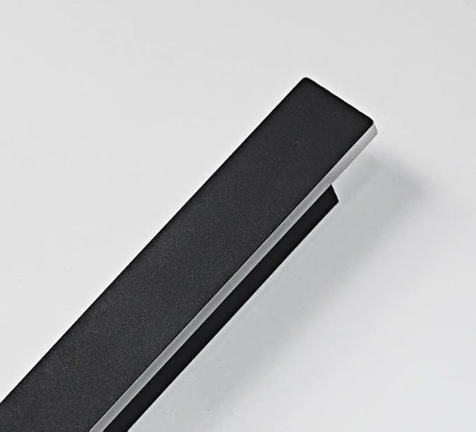 Hardwired Modern 32" LED Wall Sconce Light, Thin Slim 2" Wide, Matte Black Aluminum Fixture, Warm/Neutral/Cool White, Mounted Lamp for Bedroom, Living Room, Hallway – Electrical Installation Required