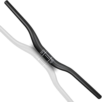 1-1/4" Carbon Riser Bar Handlebar, Carbon Fiber MTB Carbon Riser Bar Bicycle Carbon Riser Bar Mountain Bike Handle Carbon Handlebar Riser 31.8mm Matte UD 600mm