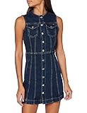 vestido jeans para mujer Tejido vaquero elástico Pepe Jeans Linea Vestido casual, Azul (Denim 000), Small para Mujer