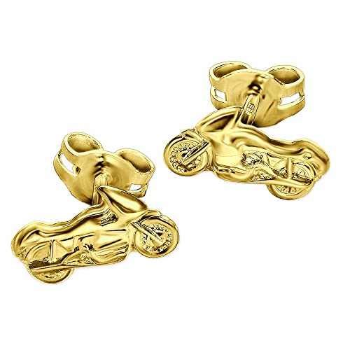 Clever joyas de oro pendientes como par de motocicleta brillante en el diseño de joyas de oro 333 Cover