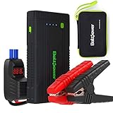 Bolt Power A7P 12V Car Jump Starter 800A Peak Battery Booster for Gasoline Engines up to 6.5L, Diesel Engines up to 4L, Dual USB Ports and Type-C Portable Power Pack, Built-In LED Flashlight