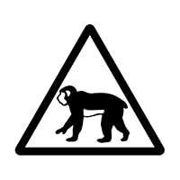 サル（同封NG）　画像ご確認下さい 楽天市場】盗難防止 ステッカー シンプル 防犯 セキュリティ