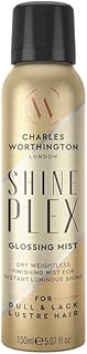Charles Worthington ShinePlex Glossing Mist, Hair Shine Spray for Frizzy Hair, Weightless Finishing Spray to Boost Shine, Salon Smoothing Treatment for Women, Nourishing Hair Shine Mist, 150ml