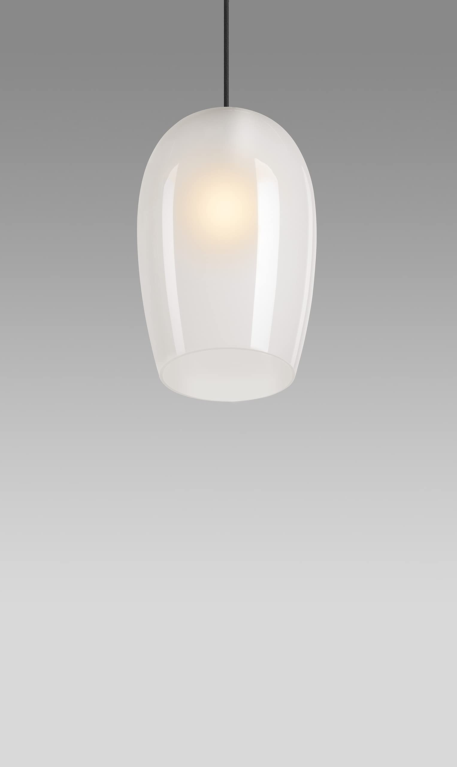SLV PANTILO OVAL PD Pendelleuchte, E27, max. 15W, Glas, weiß/chrom (1006402)