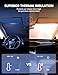 Lamicall Car Windshield Sun Shade – 4-Layer Reflective 240T Sun & UV Reflective Windshield Cover Sun Shade | Easy Install, Foldable | 64