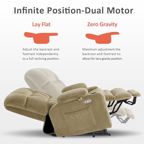 Image of MCombo Dual Motor Power Lift Recliner Chair for Elderly R7894 (Small-Wide)