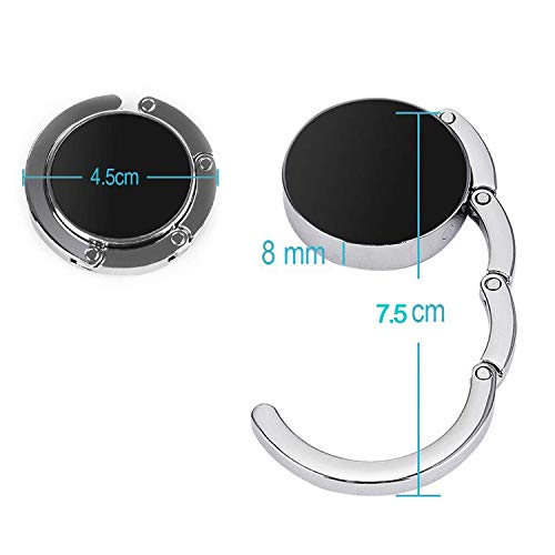 Image of Bosketo Foldable Purse Hook Womens Bag Table Hanger Collection Desk Hooks for Purse (4pack Pretty Marble Hook)