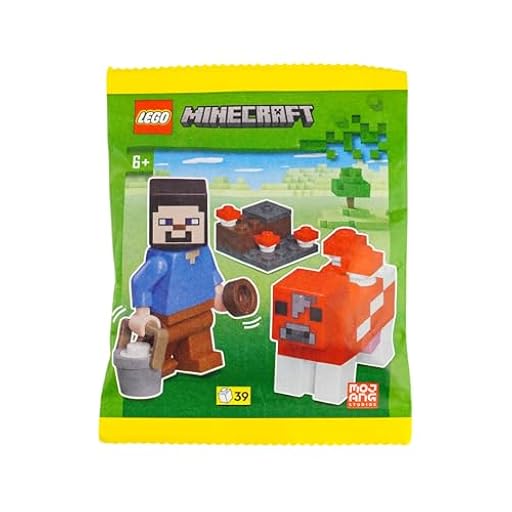 LEGO Minecraft Mini Set: Steve con figura de vaca Mooshroom | Ya disponible en tu tienda friki favorita! En mundofriki.es!