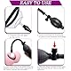 BDSMLOVE Vagina Pumpe erotisches Sexspielzeug für Frauen,Muschipumpe Klitoris Vakuumpumpe Nippelsauger Brustwarzen mit 5 Starke Saugnäpfen,Sex Toyset für Paar Set (1 + 5)