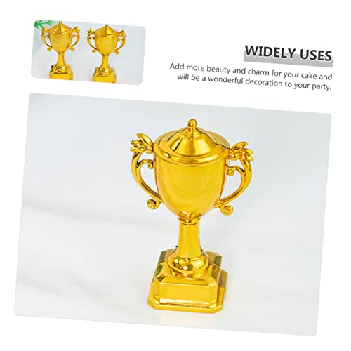 OHPHCALL 6 Unidades de ouro de plástico troféu de conquista troféus de eventos Mini troféus de plást