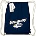 Shirtinstyle Organic Gymsac Uruguay Flagge, Land, Länder, blau
