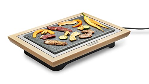 Grill Pierre® Deluxe Rahmen aus hellem Holz + Schaber