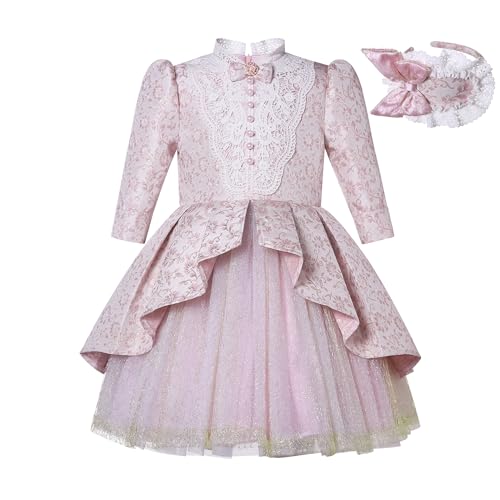 Pettigirl Girls Vintage Lace Ruffle Summer Clothing Kids Toddler Elegant Prom Pageant Wedding Special Occasion Dresses