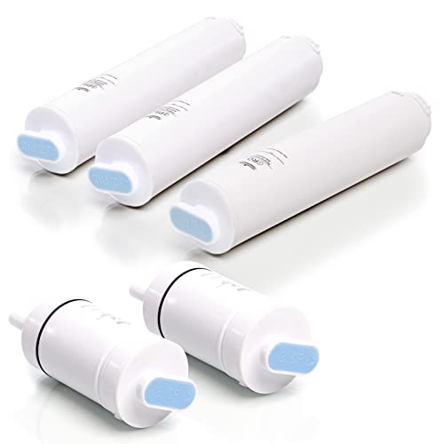 Naturewater NW-1000 Umkehrosmose Ersatzfilter Set 2 Sedimentfilter, 1 RO-Filter, 2 Aktivkohlefilter Cover