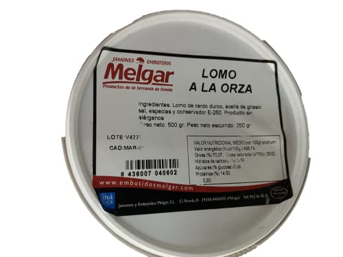 LOMO A L'ORZA Lomo d'Orza Selecto (Tarrina 500g) est un produit artisanal typique de Castille-La Manche, élaboré comme notre grand-mère nous a enseigné...