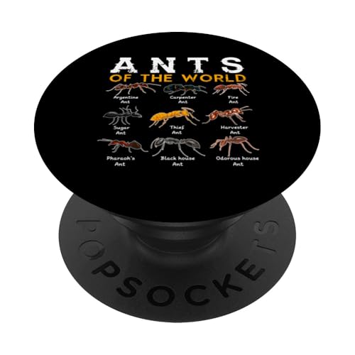 Ants of the World - Camisa Science Bug para niños PopSockets PopGrip Intercambiable
