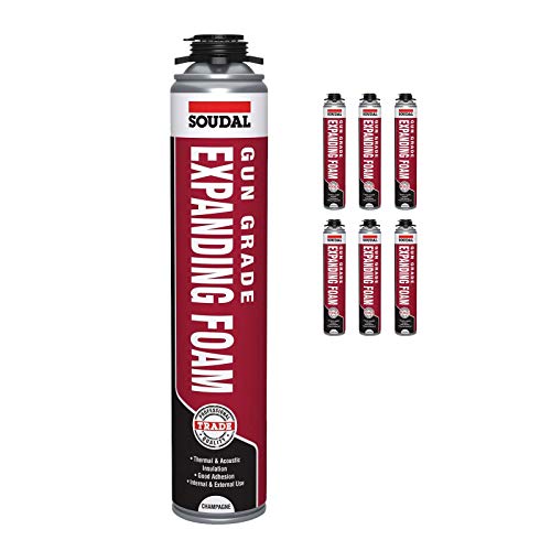 Soudal Gap Filler PU Polyurethane Expanding Foam (Gun Grade) - 6 Pack