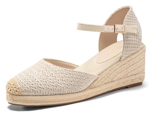 Image of Coutgo Women's Platform Wedge Espadrilles Sandals