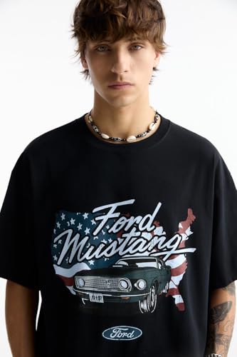 Image of GRECIILOOKS Men's Cotton Blend Oversized Fit T-Shirt Half Sleeve Oversized Round Neck Longline Drop Shoulder | Colorful Printed Men t-Shirt