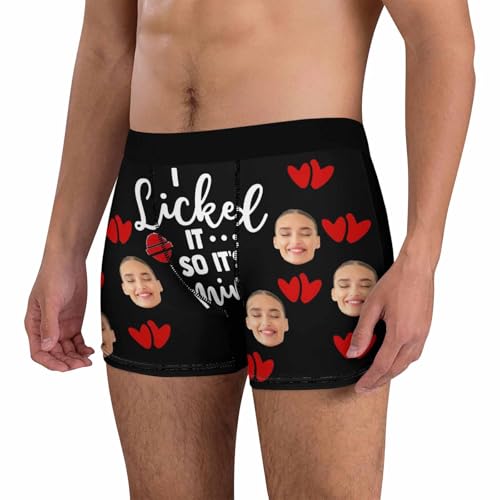 Personalized Funny Men's Underwear for Valentine's Day Wedding Anniversary Custom Boxer Briefs for Men4