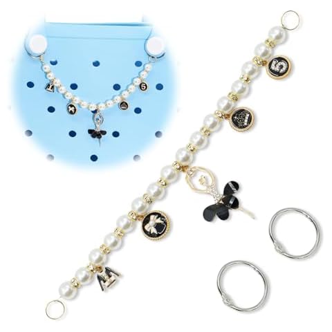 QTKJ Pearls Charm Bag Accessory Extender Cover